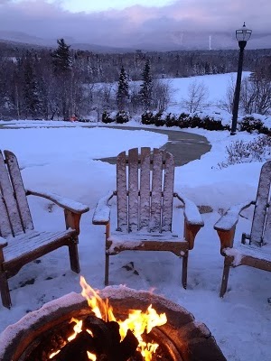 Fire & Adirondack Chairs at the Mount Washington Hotel
