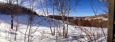 Vermont Snowy Mountain Panorama