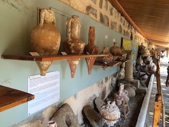 Chuck and Lori's Travel Blog - Collection of Ancient Amphoras