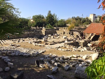 Chuck and Lori's Travel Blog - Ruins of the Mausoleum of Halicarnassus