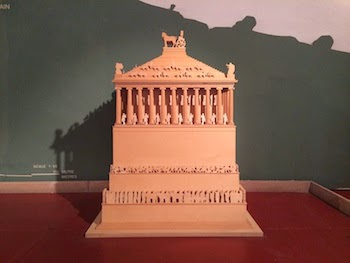 Chuck and Lori's Travel Blog - Model of the Mausoleum of Halicarnassus