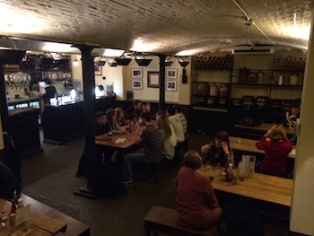 Chuck and Lori's Travel Blog - The Cellar Bar at Ye Olde Cheshire Cheese