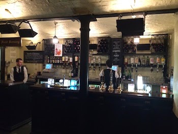 Chuck and Lori's Travel Blog - The Cellar Bar at the Ye Olde Cheshire Cheese