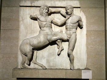 Chuck and Lori's Travel Blog - Sculptures of the Parthenon