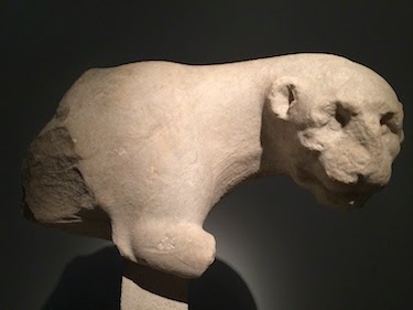 Chuck and Lori's Travel Blog - A Lion from a Hunting Scene Originally Near the Mausoleum of Halicarnassus's Base