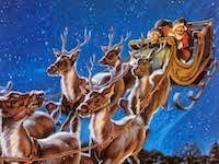 Chuck and Lori's Travel Blog - Santa and his reindeer