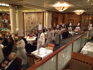 Chuck and Lori's Travel Blog - QM2 Parade of Chefs