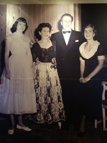 Chuck and Lori's Travel Blog - Old Photo of Walt Disney and Family onboard the Queen Elizabeth