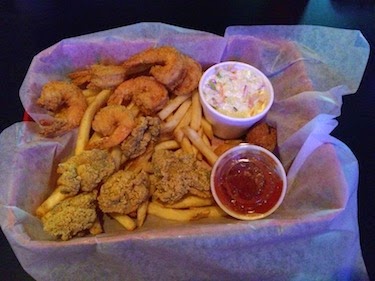 Chuck and Lori's Travel Blog - Fried Shrimp, Oysters, and Fries