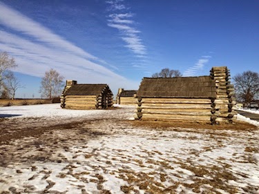Chuck and Lori's Travel Blog - Troop Huts at Valley Forge