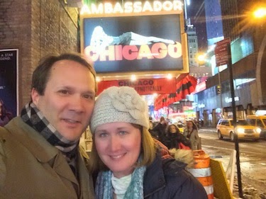 Chuck and Lori's Travel Blog - Chuck and Lori at the Ambassador Theatre