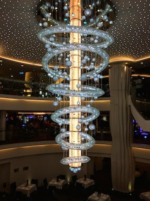 Chuck and Lori's Travel Blog - Chandelier on Norwegian Epic