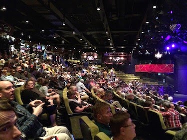 Chuck and Lori's Travel Blog - Audience Waiting for Show on Norwegian Epic
