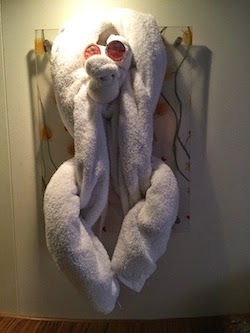 Chuck and Lori's Travel Blog - Towel Monkey, Norwegian Epic