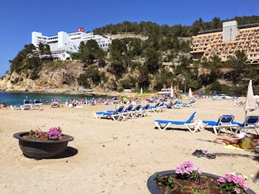 Chuck and Lori's Travel Blog - Beach at San Miguel Ibiza
