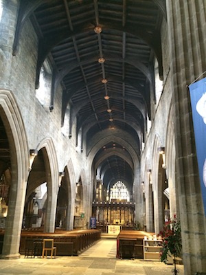 Chuck and Lori's Travel Blog - Nave of Newcastle Cathedral