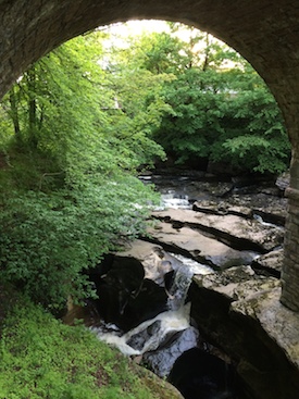 Chuck and Lori's Travel Blog - Eden River falls just south of Kirkby Stephen, England