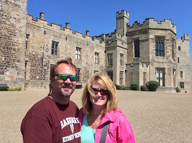 Chuck and Lori's Travel Blog - Chuck and Lori at Raby Castle near Staindrop, England