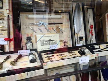 Chuck and Lori's Travel Blog - Old Fashioned Writing Tools Shop, Durham, England