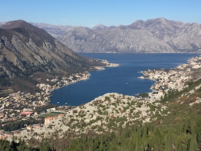 View from Mount Lovćen, Montenegro